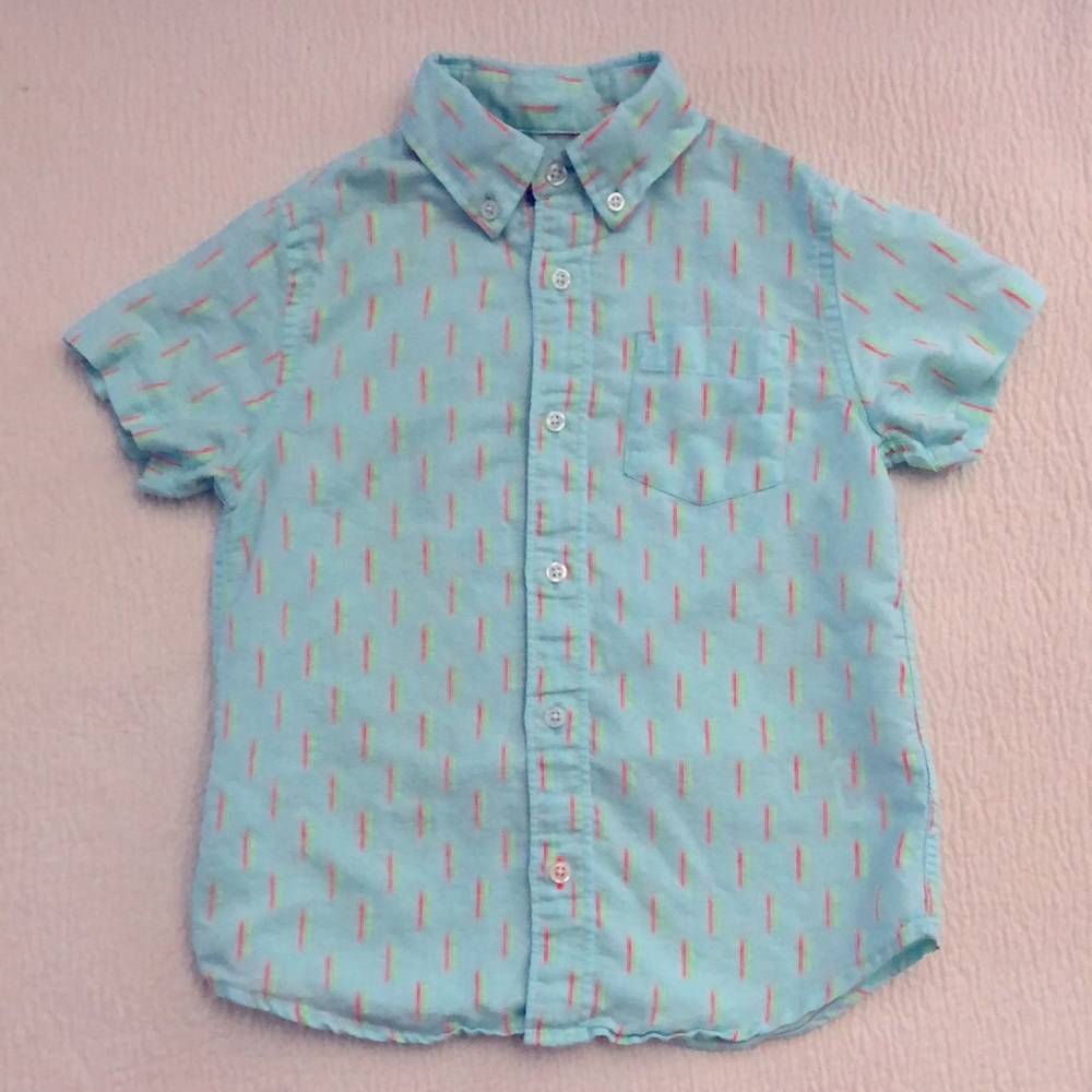 CREWCUTS Boys 100% Cotton Button-down Shirt 4-5